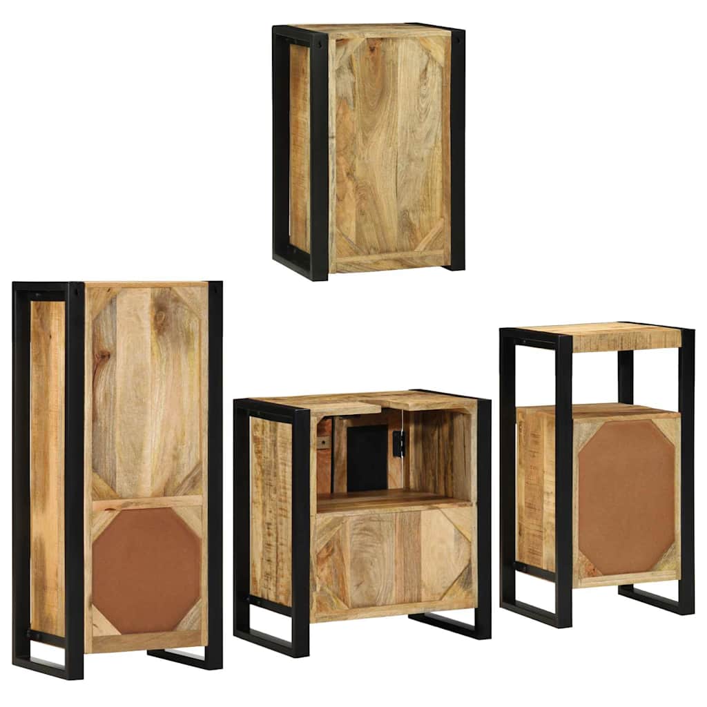 Ensemble de mobilier de salle de bain 4 pc Marron