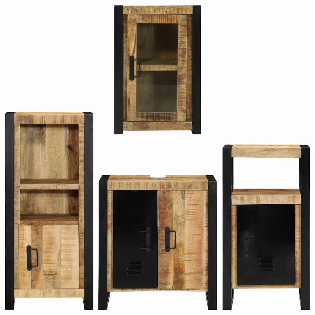 Ensemble de mobilier de salle de bain 4 pc Marron