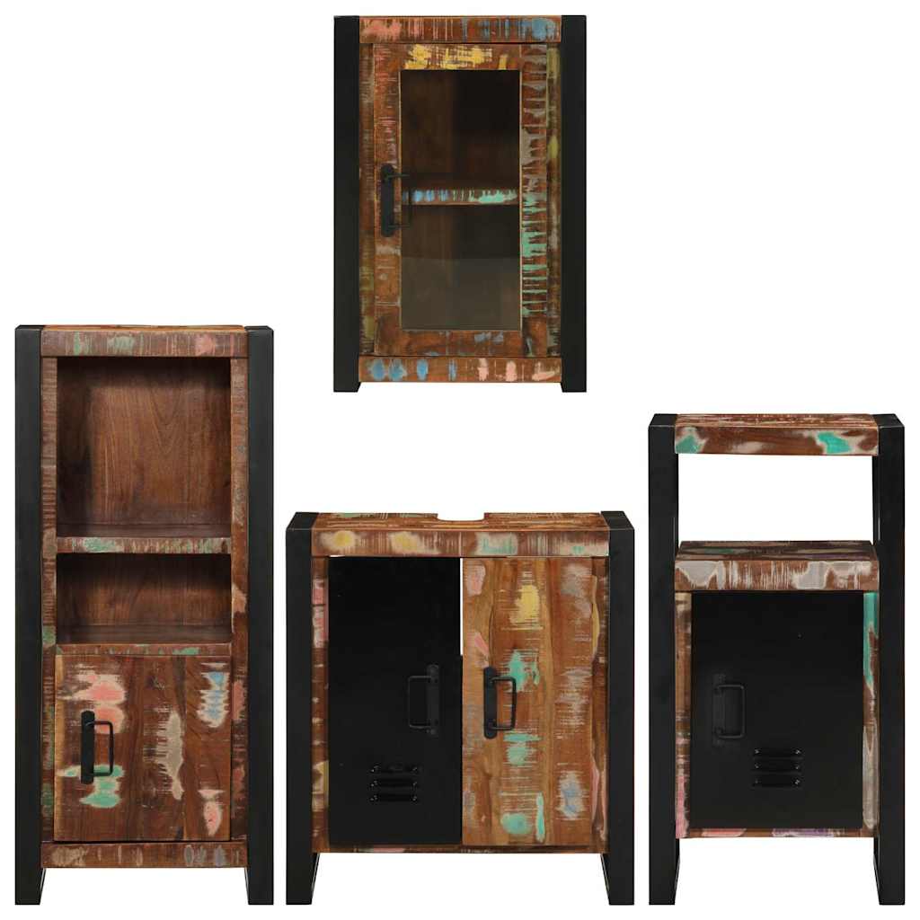 Ensemble de mobilier de salle de bain 4 pc Multicolore