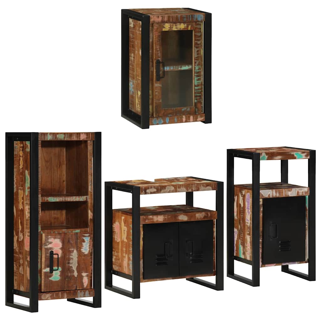 Ensemble de mobilier de salle de bain 4 pc Multicolore