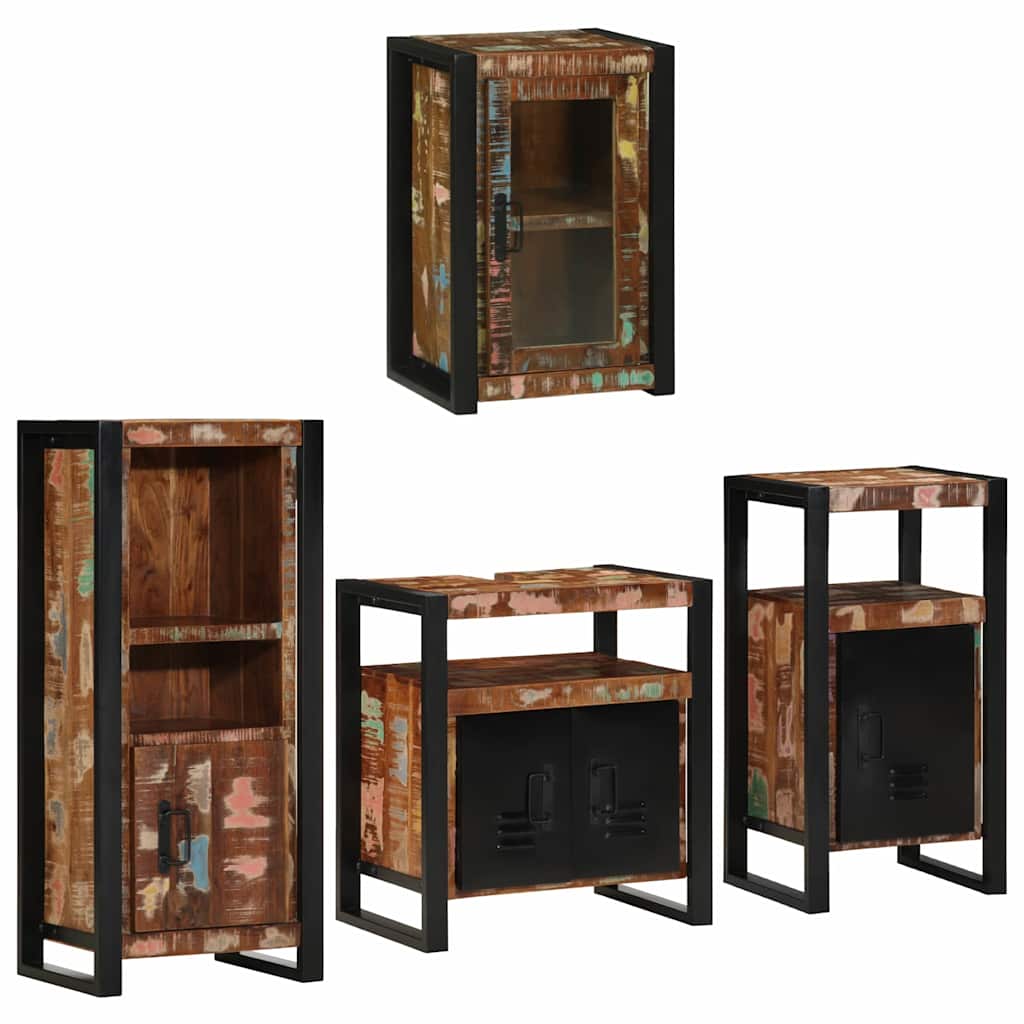 Ensemble de mobilier de salle de bain 4 pc Multicolore