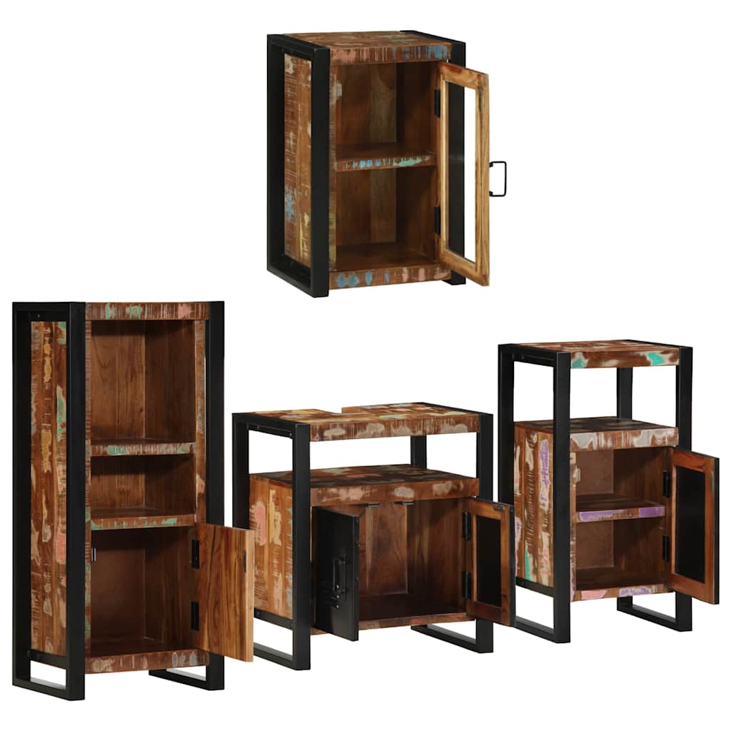 Ensemble de mobilier de salle de bain 4 pc Multicolore