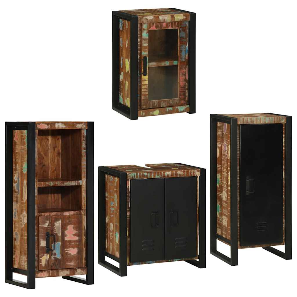 Ensemble de mobilier de salle de bain 4 pc Multicolore