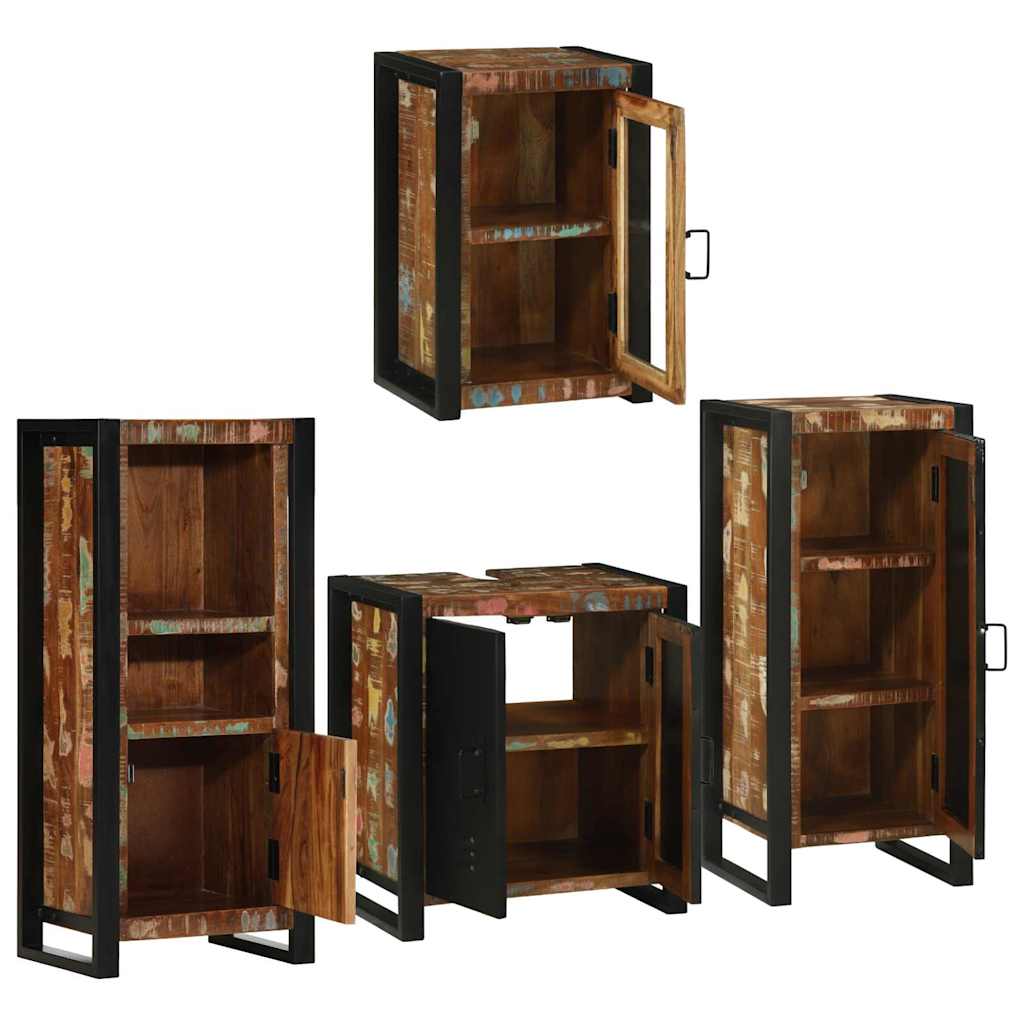 Ensemble de mobilier de salle de bain 4 pc Multicolore