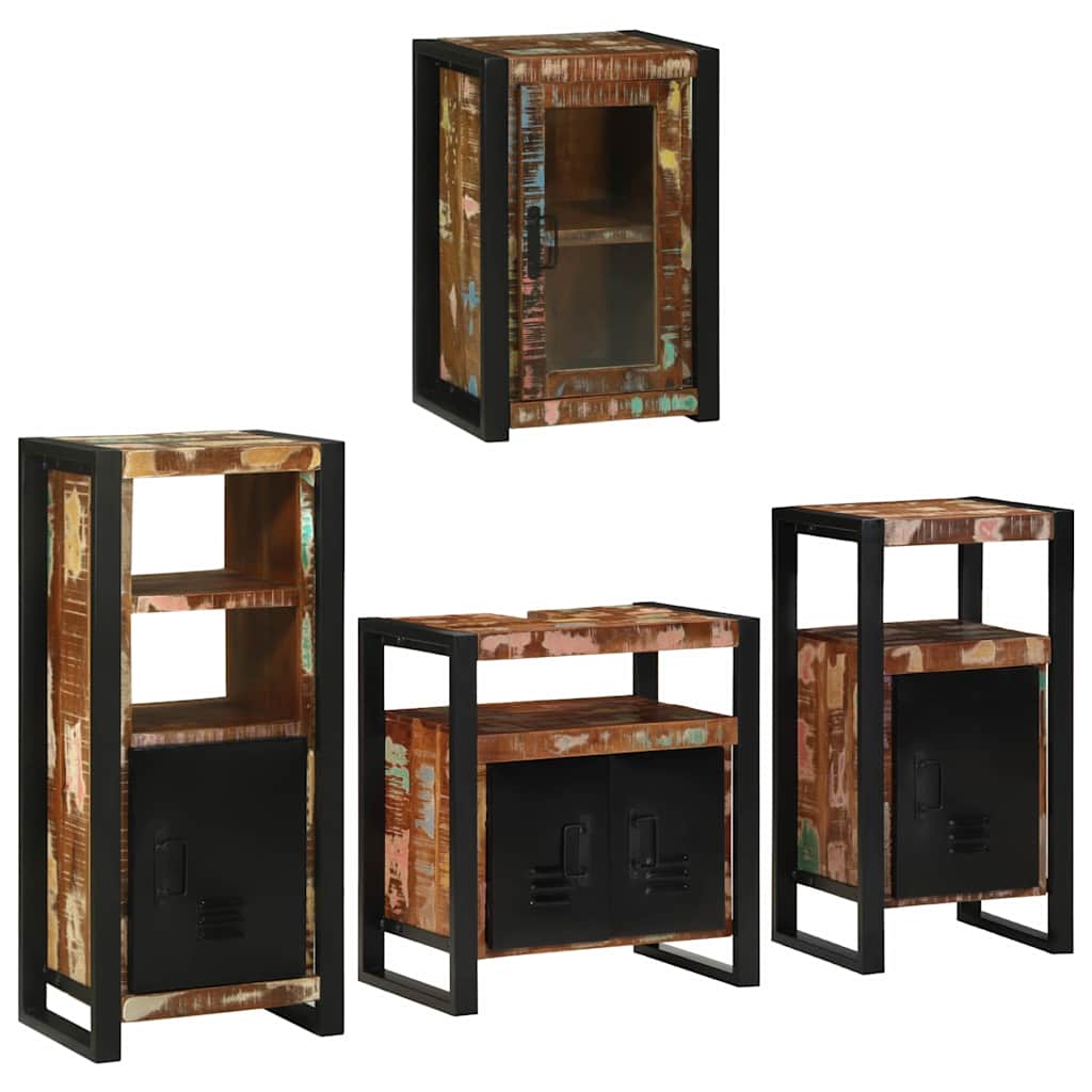 Ensemble de mobilier de salle de bain 4 pc Multicolore