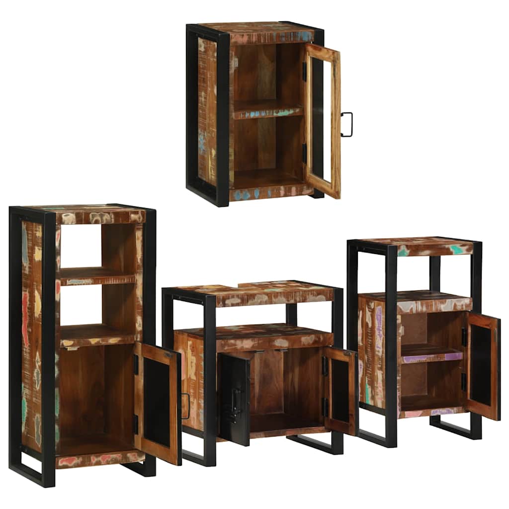 Ensemble de mobilier de salle de bain 4 pc Multicolore