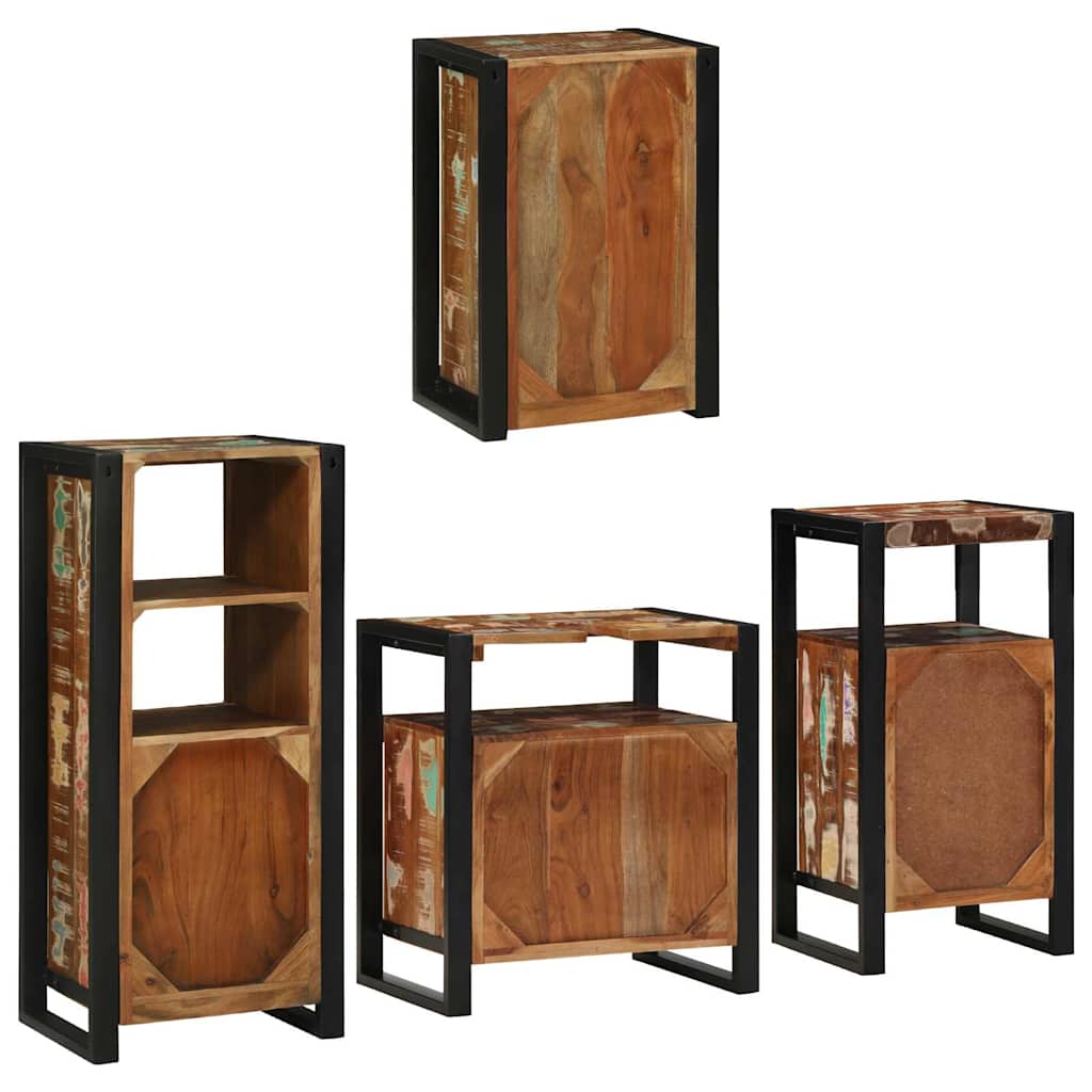 Ensemble de mobilier de salle de bain 4 pc Multicolore