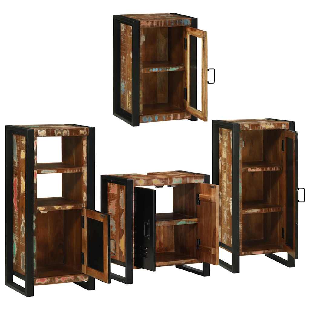 Ensemble de mobilier de salle de bain 4 pc Multicolore
