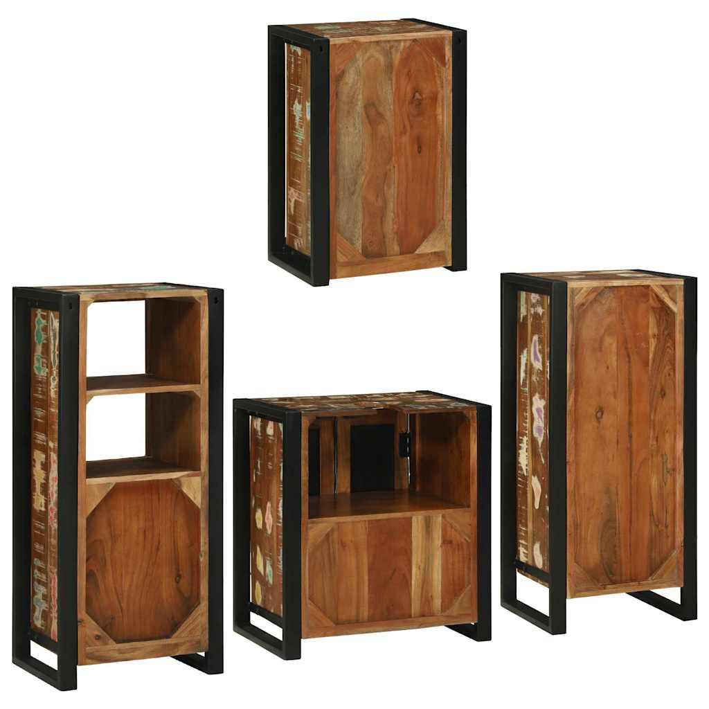 Ensemble de mobilier de salle de bain 4 pc Multicolore