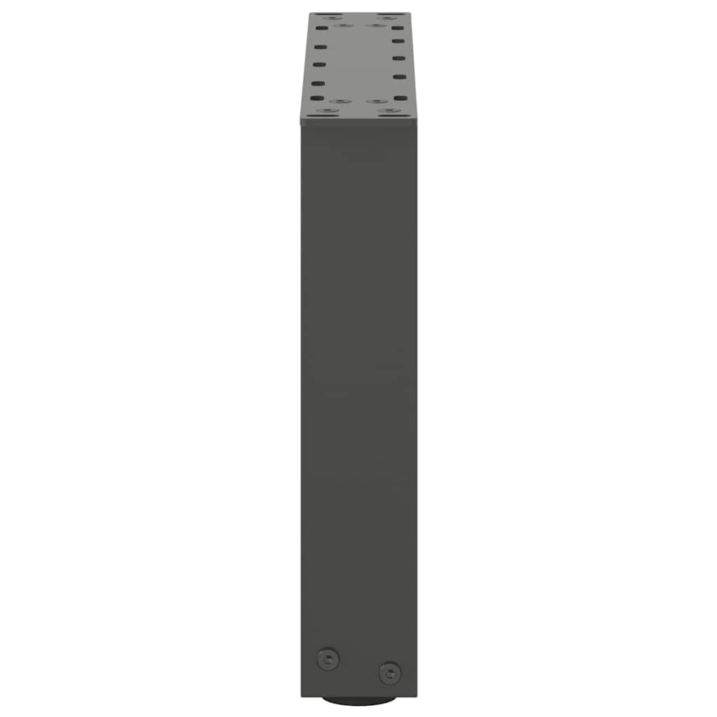 Pieds de table basse en U 2 pièces Anthracite 40 x (30-31) cm Acier - XIOS
