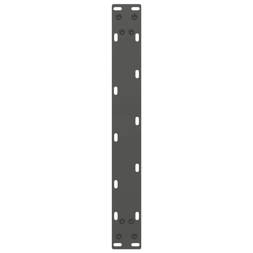 Pieds de table basse en U, 2 pièces, anthracite, 50 x (30-31) cm, acier - XIOS