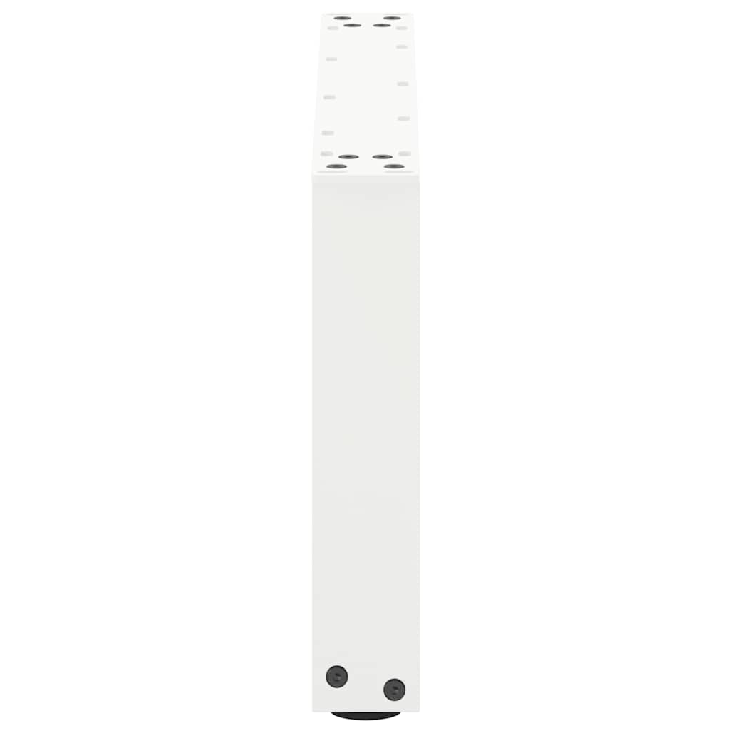 Pieds de table basse en U 2 pièces Blanc 70 x (30-31) cm Acier - XIOS