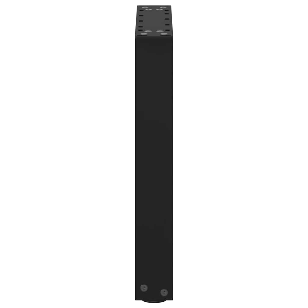 Pieds de table basse en U 2 pièces Noir 28 x (42-43) cm Acier - XIOS