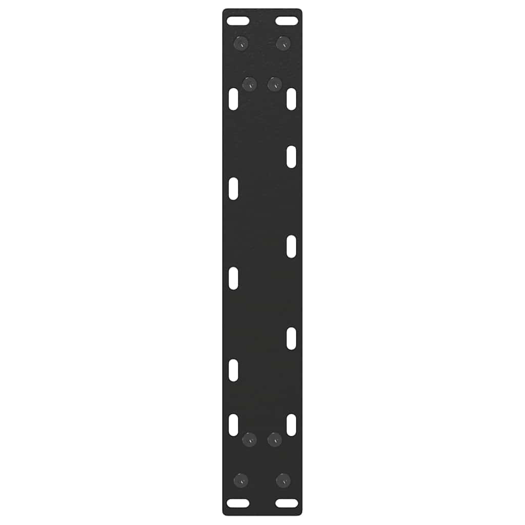 Pieds de table basse en U 2 pièces Noir 28 x (42-43) cm Acier - XIOS