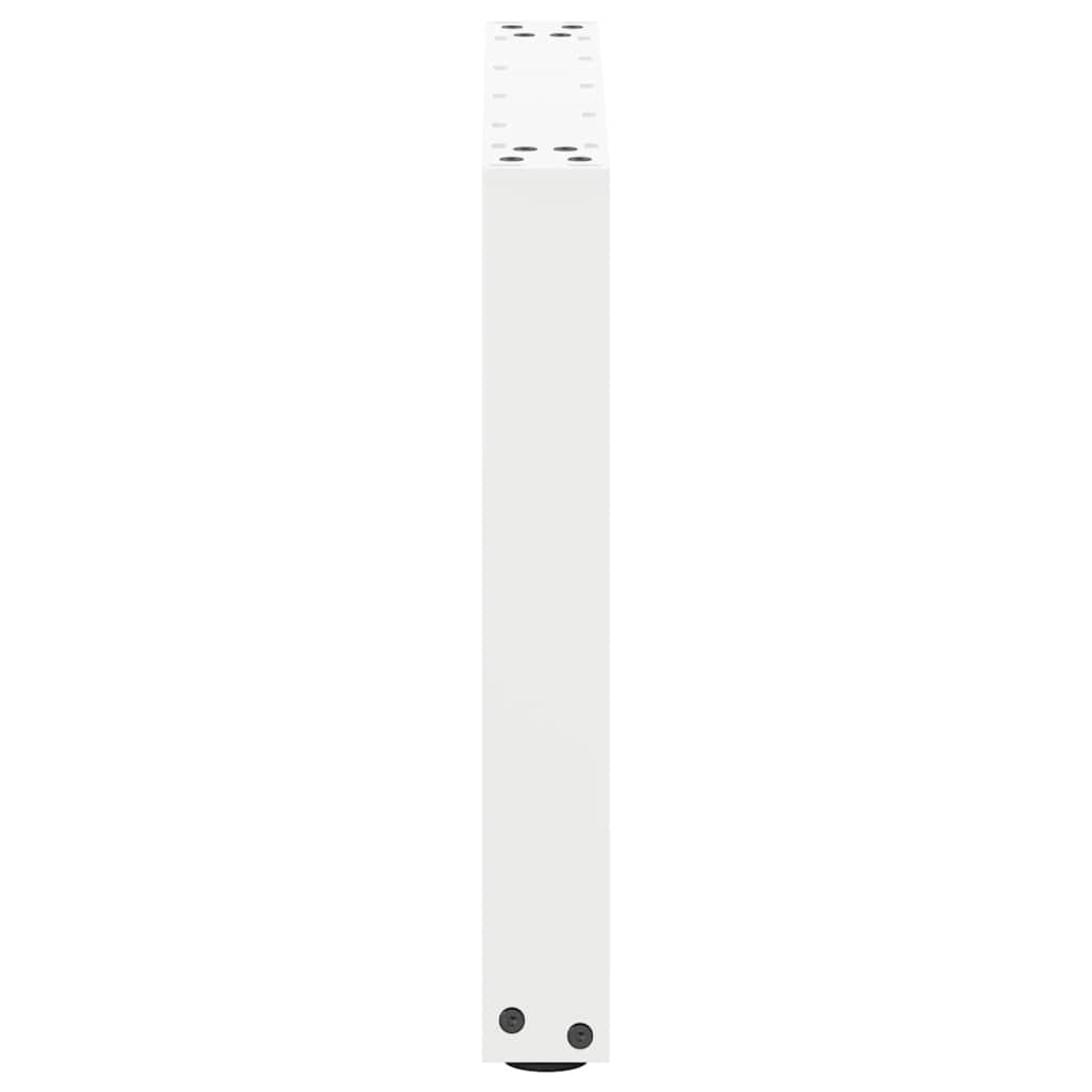 Pieds de table basse en U, 2 pièces, blanc, 50 x (42-43) cm, acier - XIOS