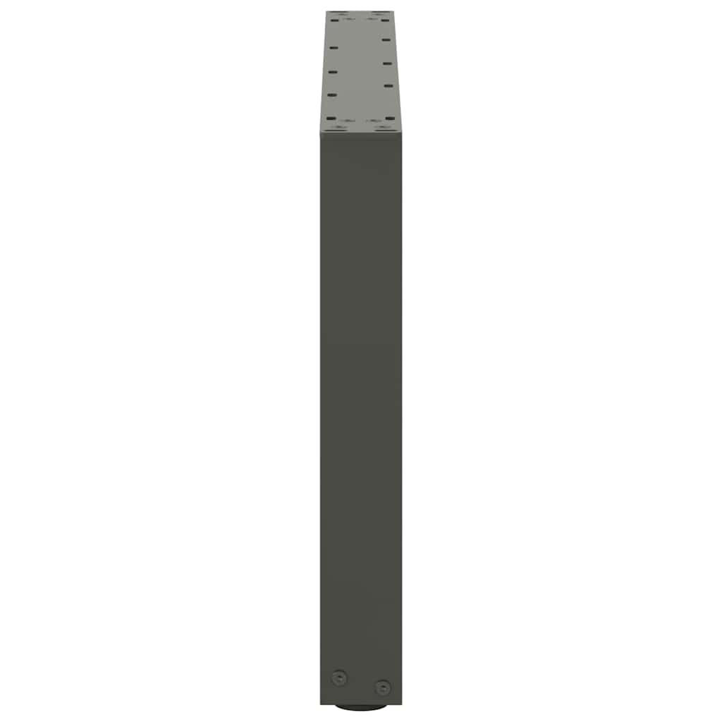 Pieds de table basse en U 2 pièces Anthracite 60 x (42-43) cm Acier - XIOS