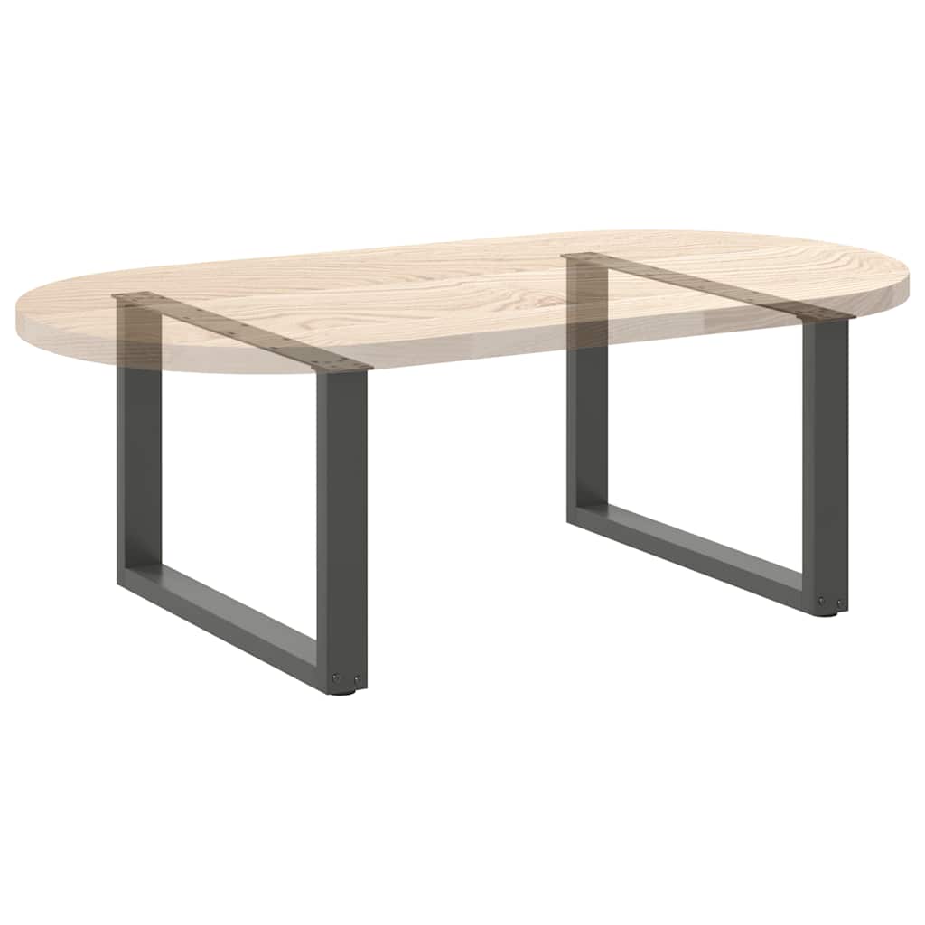 Pieds de table basse en U 2 pièces Anthracite 60 x (42-43) cm Acier - XIOS