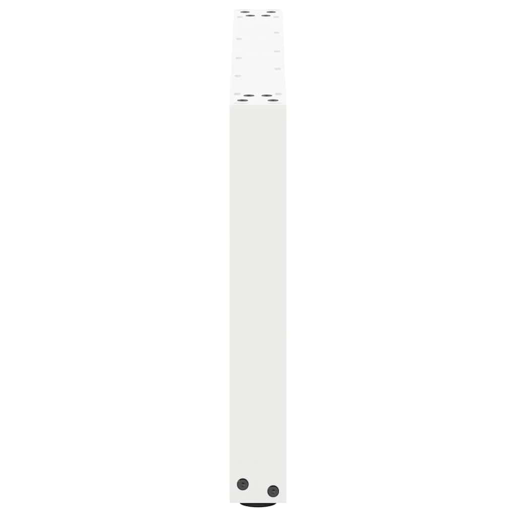 Pieds de table basse en U, 2 pièces, blanc, 70 x (42-43) cm, acier - XIOS
