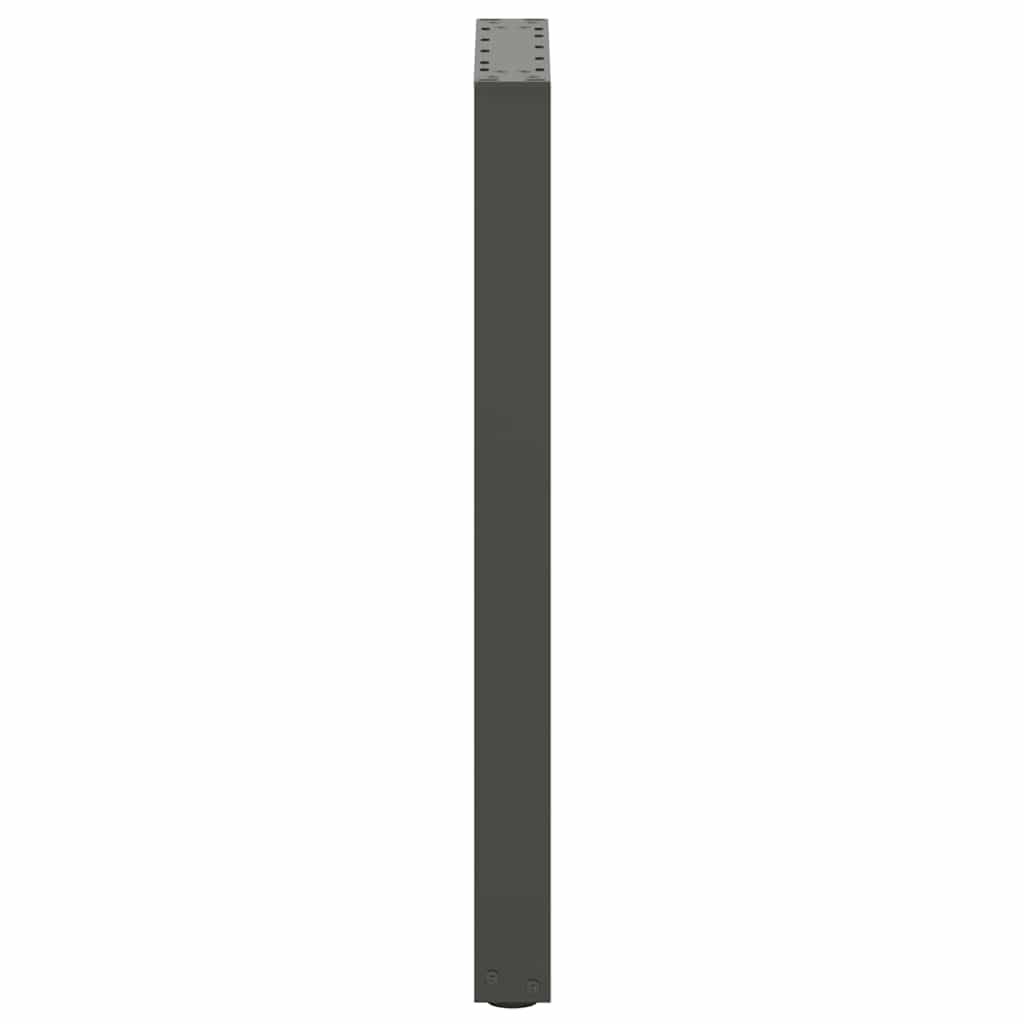 Pieds de table console en U, 2 pièces, anthracite, 38 x (72-73) cm, acier - XIOS