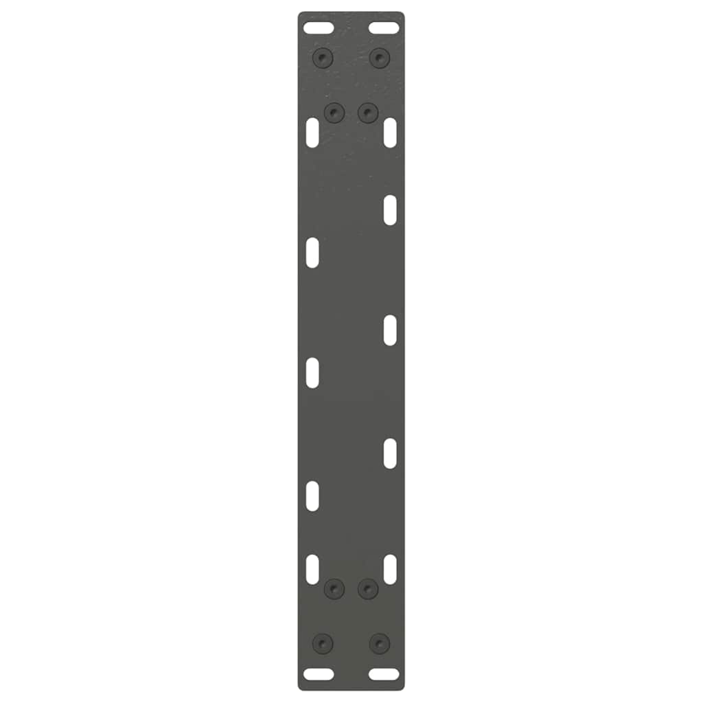 Pieds de table console en U, 2 pièces, anthracite, 38 x (72-73) cm, acier - XIOS