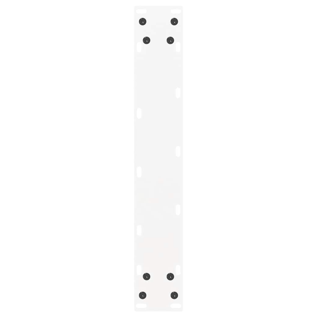 Pieds de table à manger en U, 2 pièces, blanc, 50 x (72-73) cm, acier - XIOS