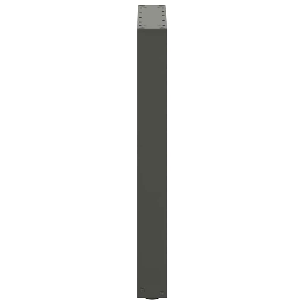 Pieds de table à manger en U 2 pièces Anthracite 50 x (72-73) cm Acier - XIOS