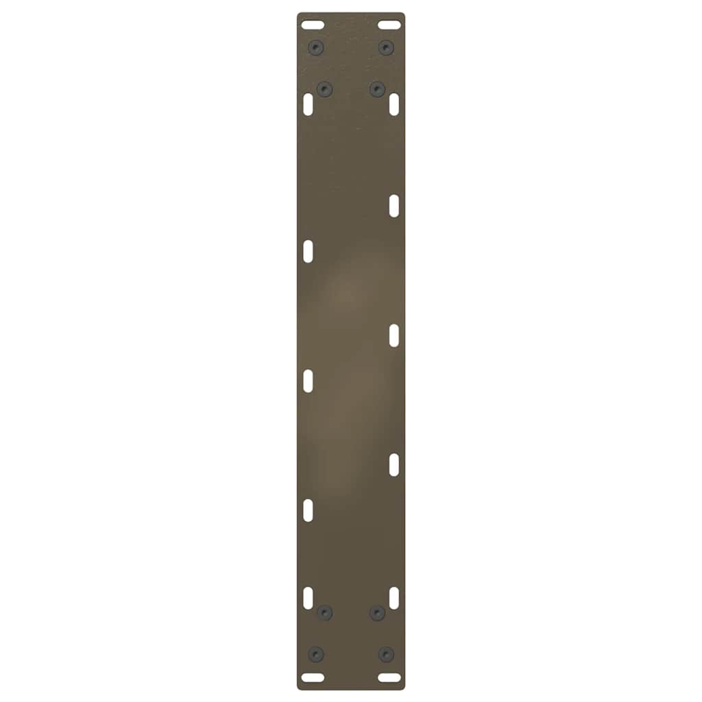 Pieds de table à manger en U 2 pièces Acier naturel 50 x (72-73) cm Acier - XIOS