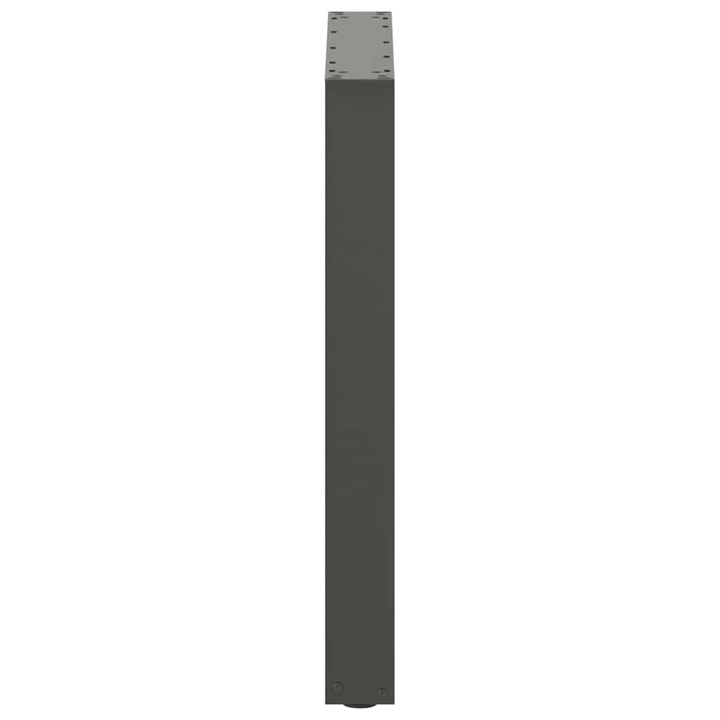 Pieds de table à manger en U 2 pièces Anthracite 60 x (72-73) cm Acier