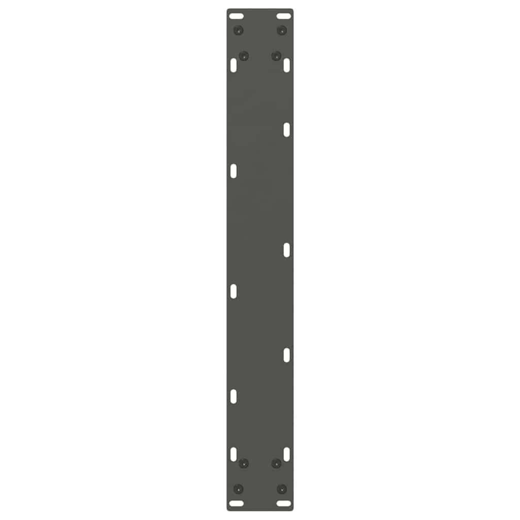 Pieds de table à manger en U 2 pièces Anthracite 60 x (72-73) cm Acier