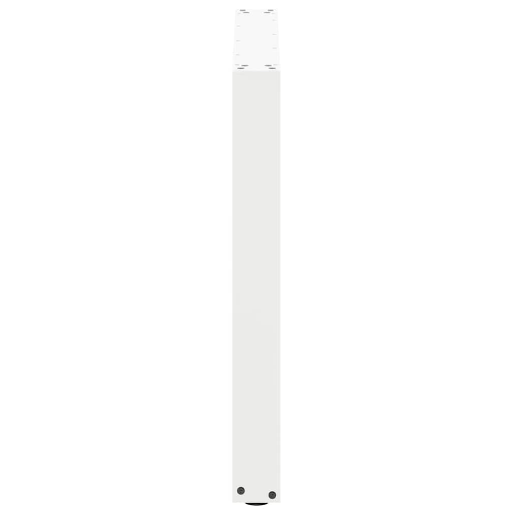 Pieds de table à manger en U 2 pièces Blanc 80 x (72-73) cm Acier