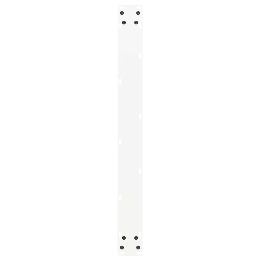 Pieds de table à manger en U 2 pièces Blanc 80 x (72-73) cm Acier