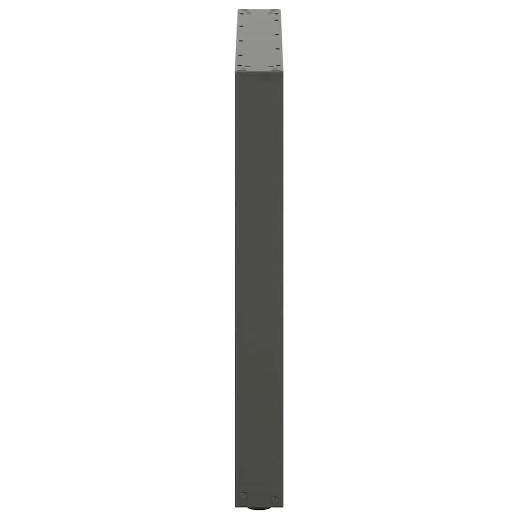 Pieds de table à manger en U 2 pièces Anthracite 80 x (72-73) cm Acier