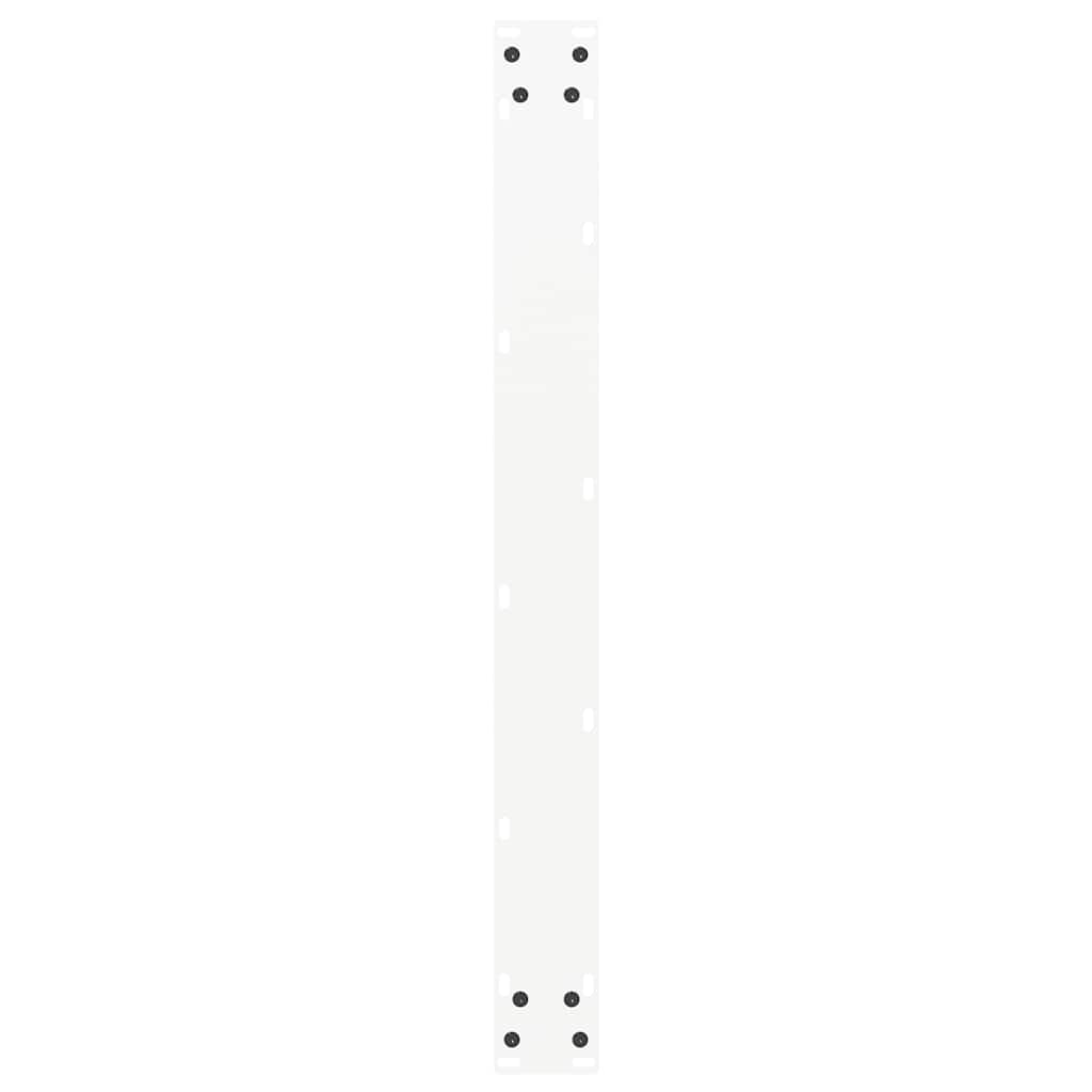 Pieds de table à manger en U 2 pièces Blanc 90 x (72-73) cm Acier - XIOS