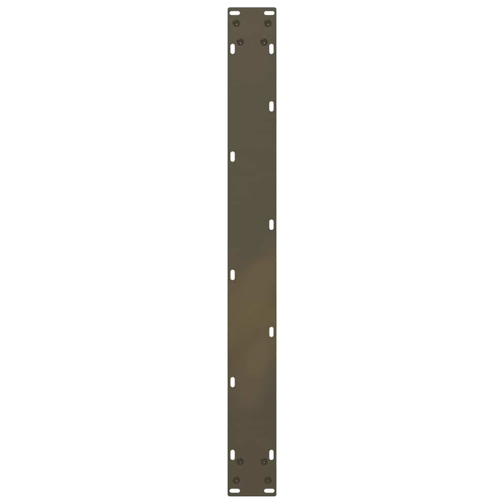 Pieds de table à manger en forme de U, 2 pièces, acier naturel, 90 x (72-73) cm - XIOS
