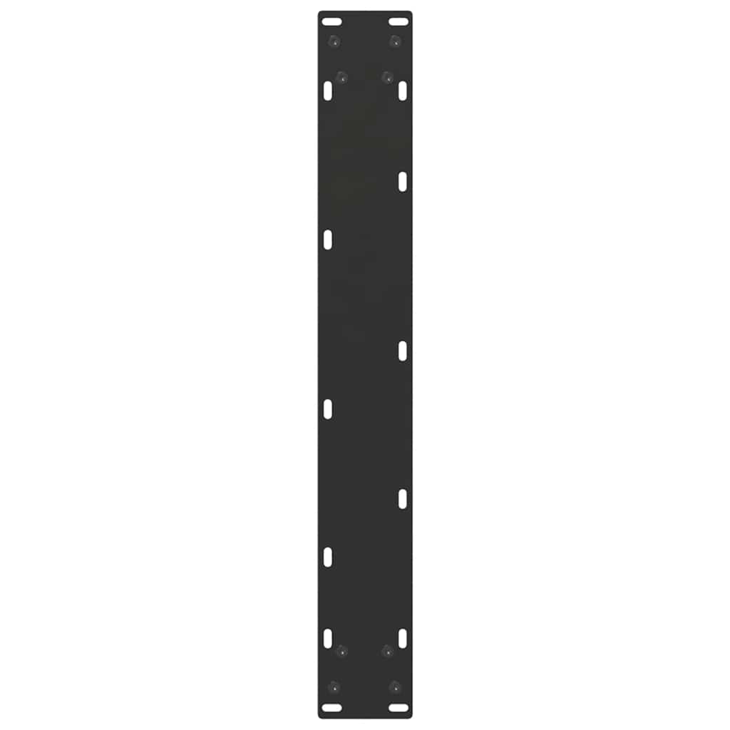Pieds de table à manger en U 3 pièces Noir 70 x (72-73) cm Acier - XIOS