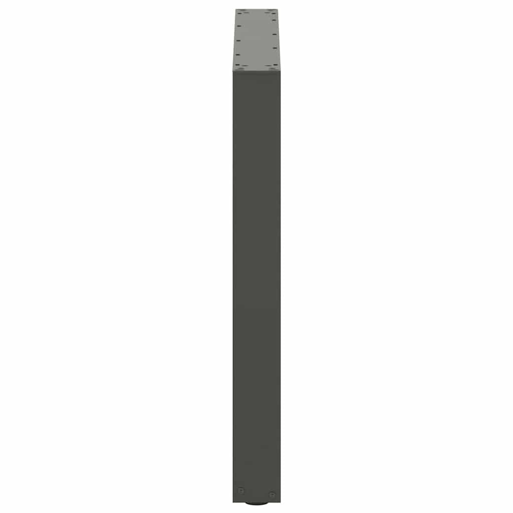 Pieds de table à manger en U 3 pièces Anthracite 80 x (72-73) cm Acier - XIOS