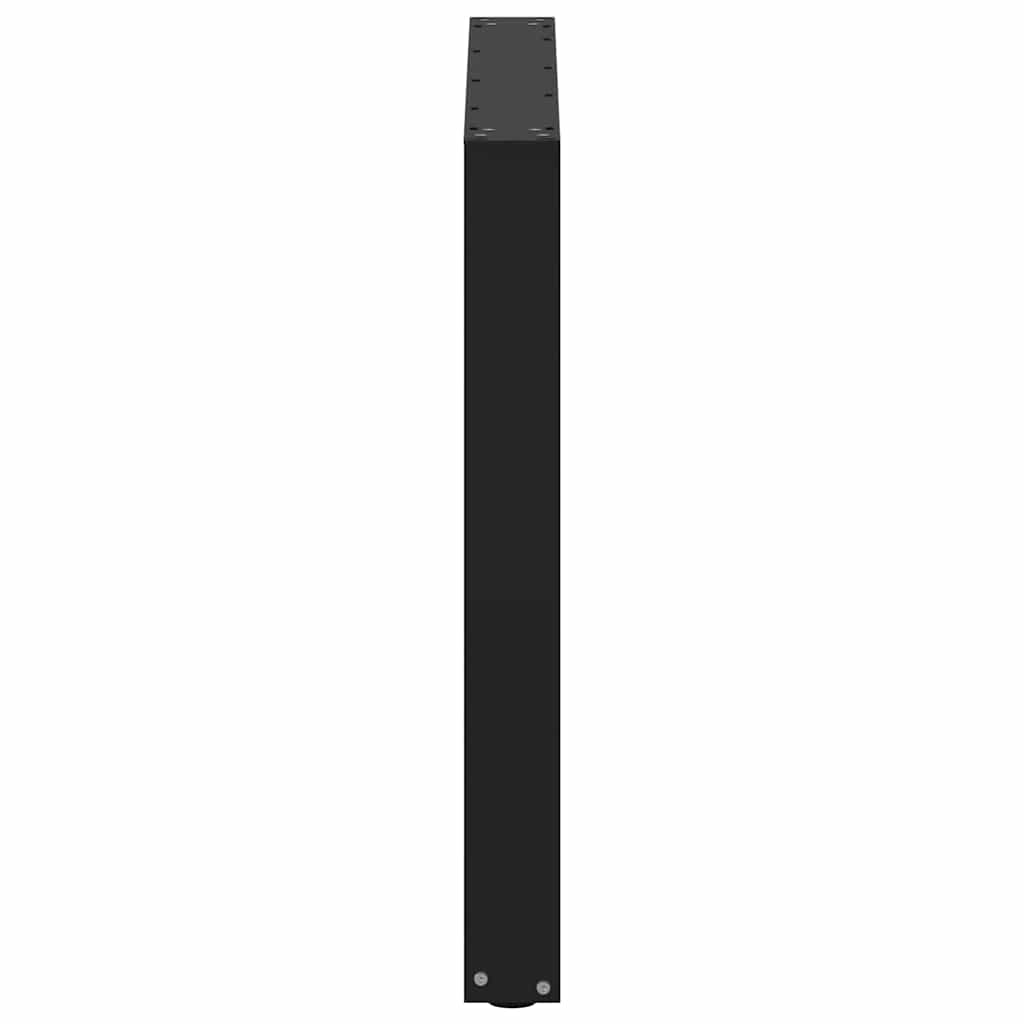 Pieds de table à manger en U 3 pièces Noir 90 x (72-73) cm Acier - XIOS