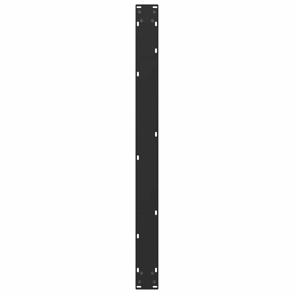 Pieds de table à manger en U 3 pièces Noir 100 x (72-73) cm Acier - XIOS