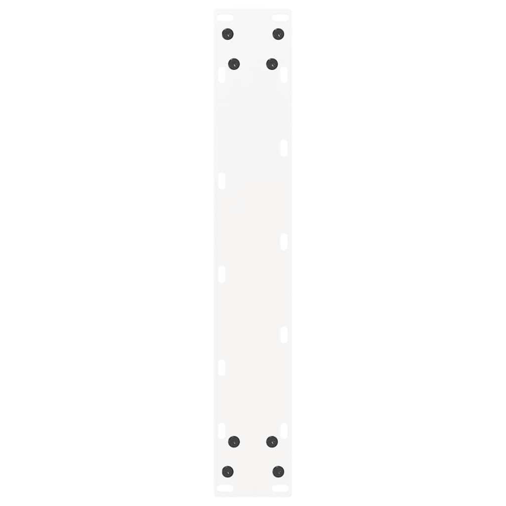 Pieds de table de bar en U, 2 pièces, blanc, 40 x (90-91) cm, acier