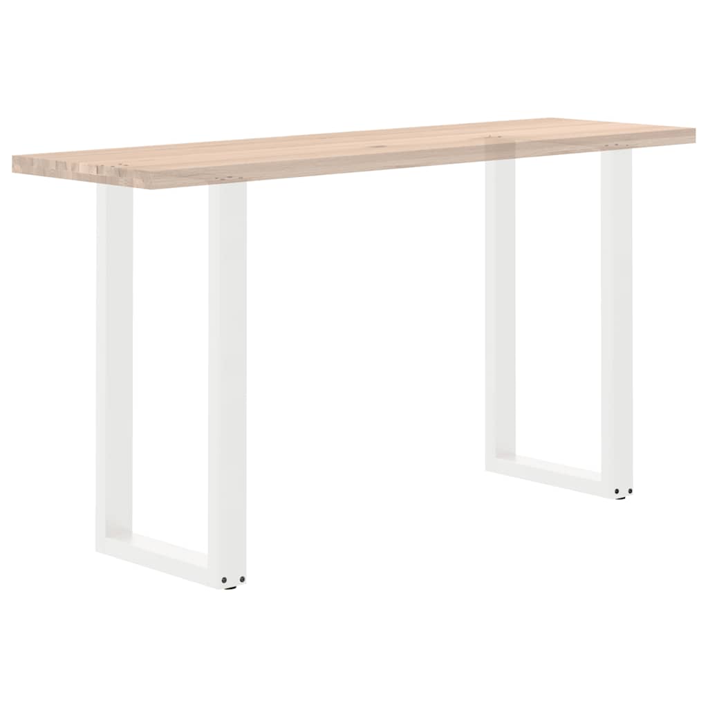 Pieds de table de bar en U, 2 pièces, blanc, 40 x (90-91) cm, acier