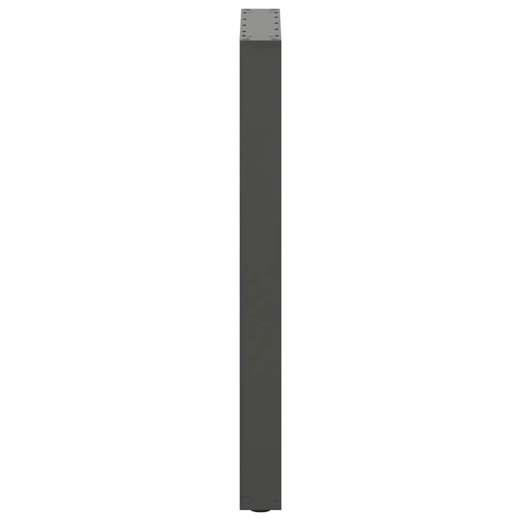 Pieds de table de bar en U 2 pièces Anthracite 40 x (90-91) cm Acier