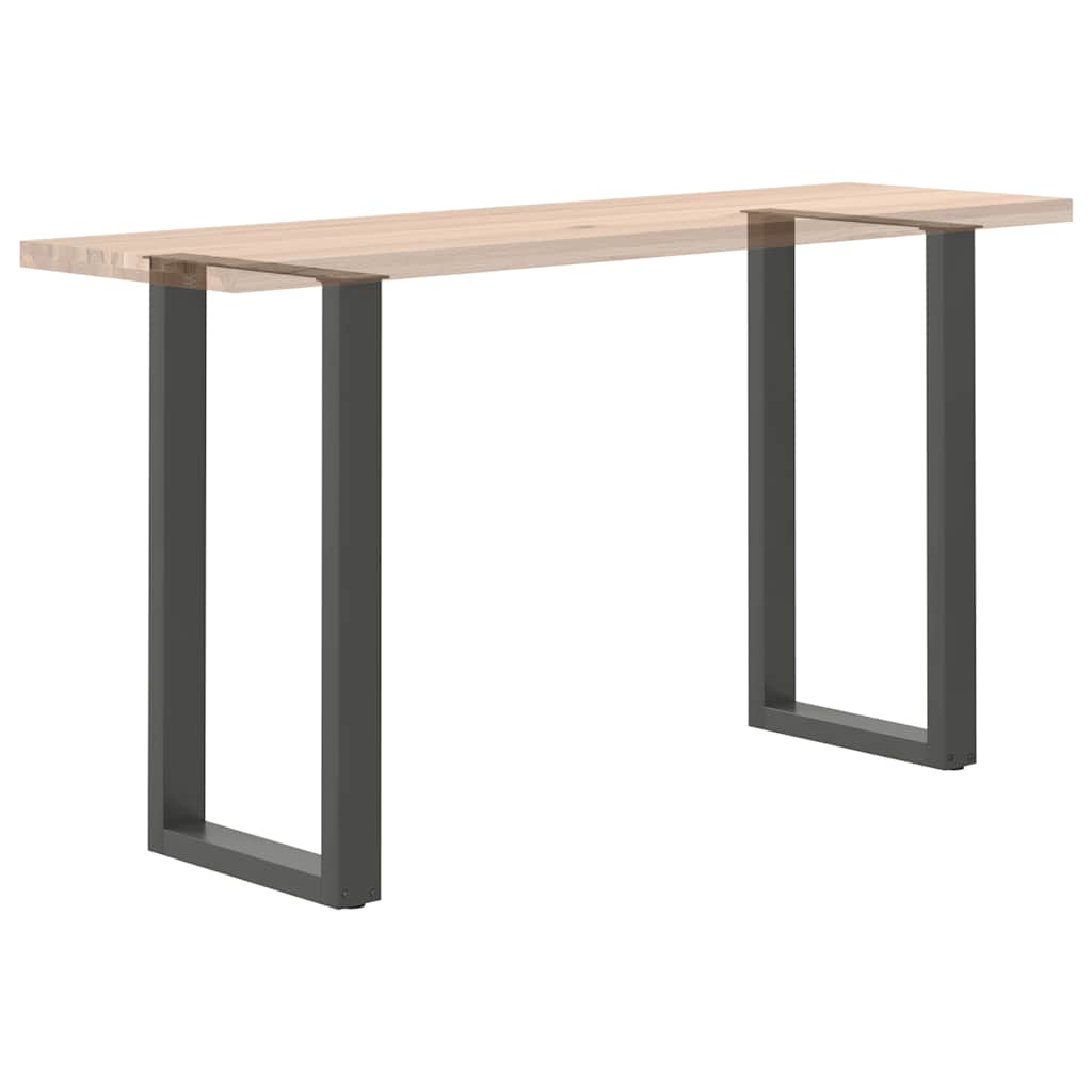 Pieds de table de bar en U 2 pièces Anthracite 40 x (90-91) cm Acier