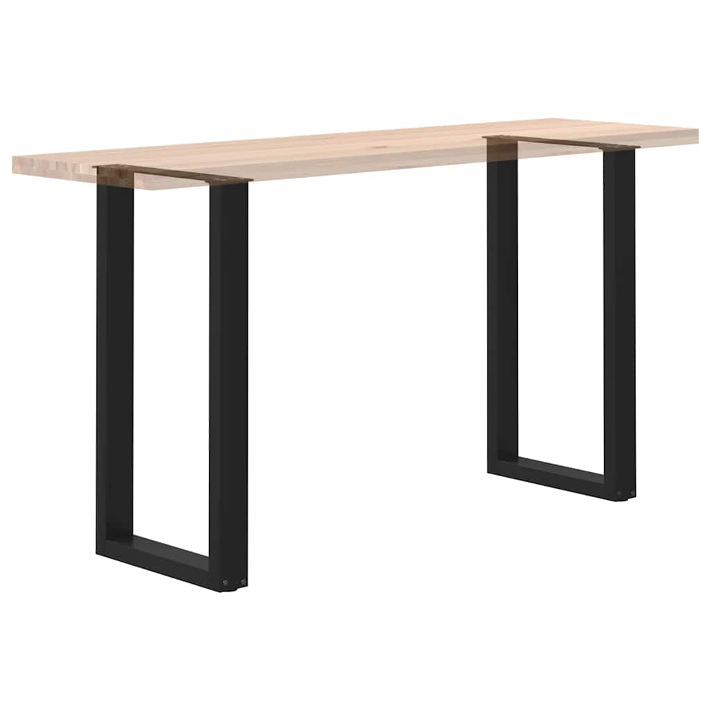 Pieds de table de bar en U, 2 pièces, noir, 50 x 90-91 cm, acier - XIOS