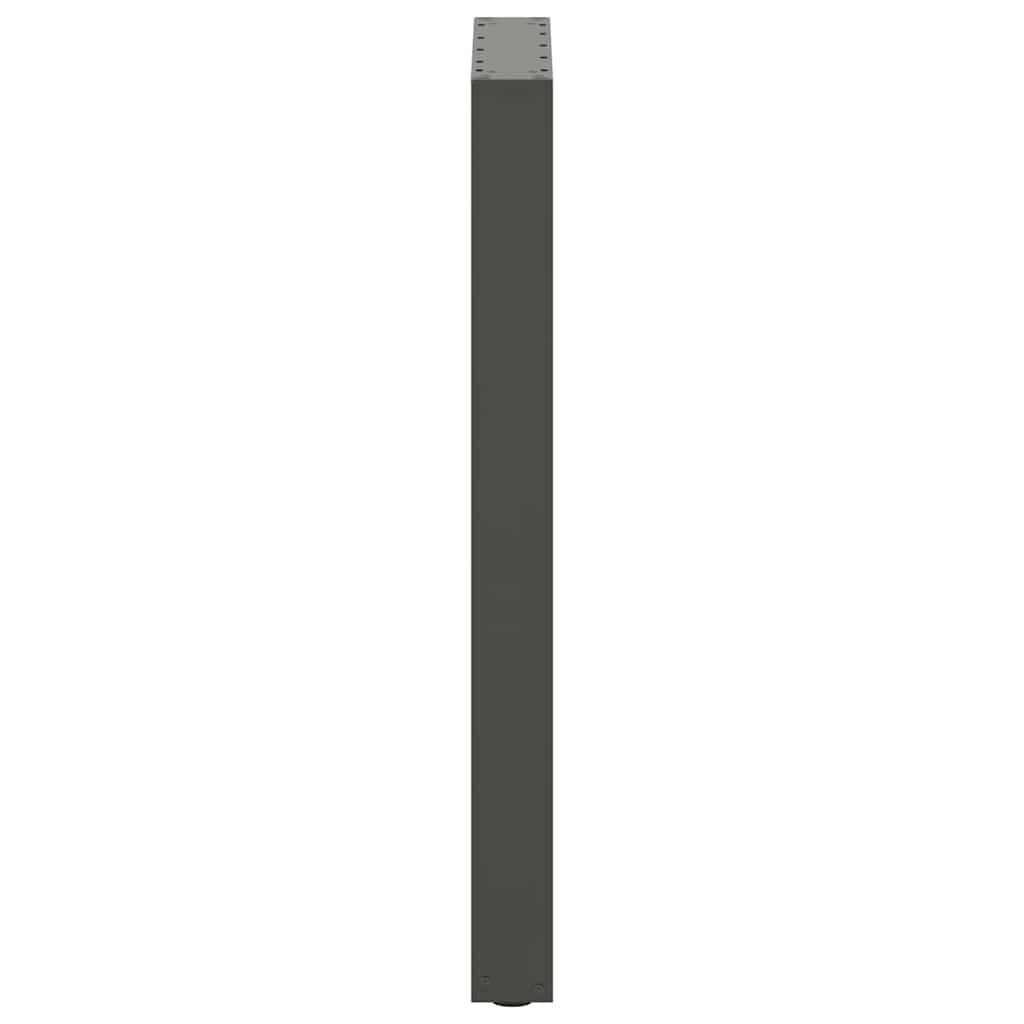 Pieds de table de bar en U 2 pièces Anthracite 50 x (90-91) cm Acier