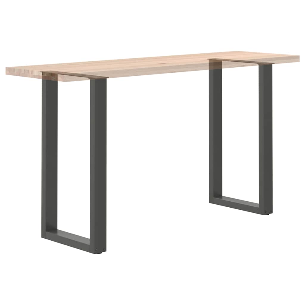 Pieds de table de bar en U 2 pièces Anthracite 50 x (90-91) cm Acier