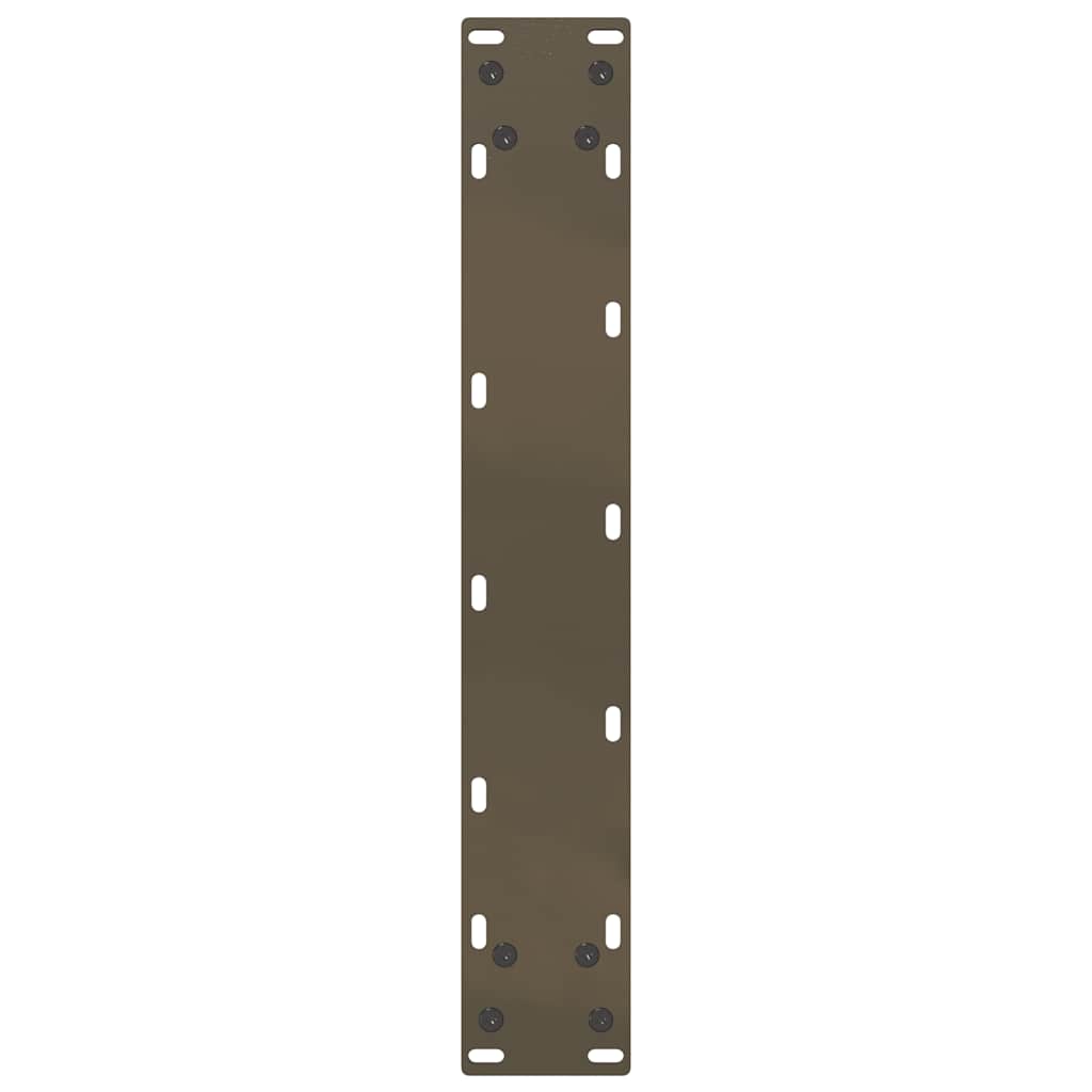Pieds de table de bar en U 2 pièces Acier naturel 50 x (90-91) cm Acier