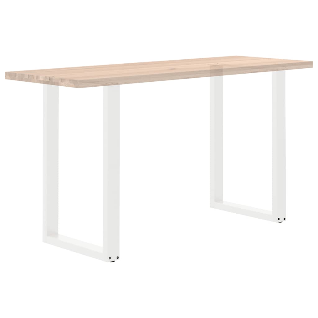 Pieds de table de bar en U 2 pièces Blanc 60 x (90-91) cm Acier - XIOS