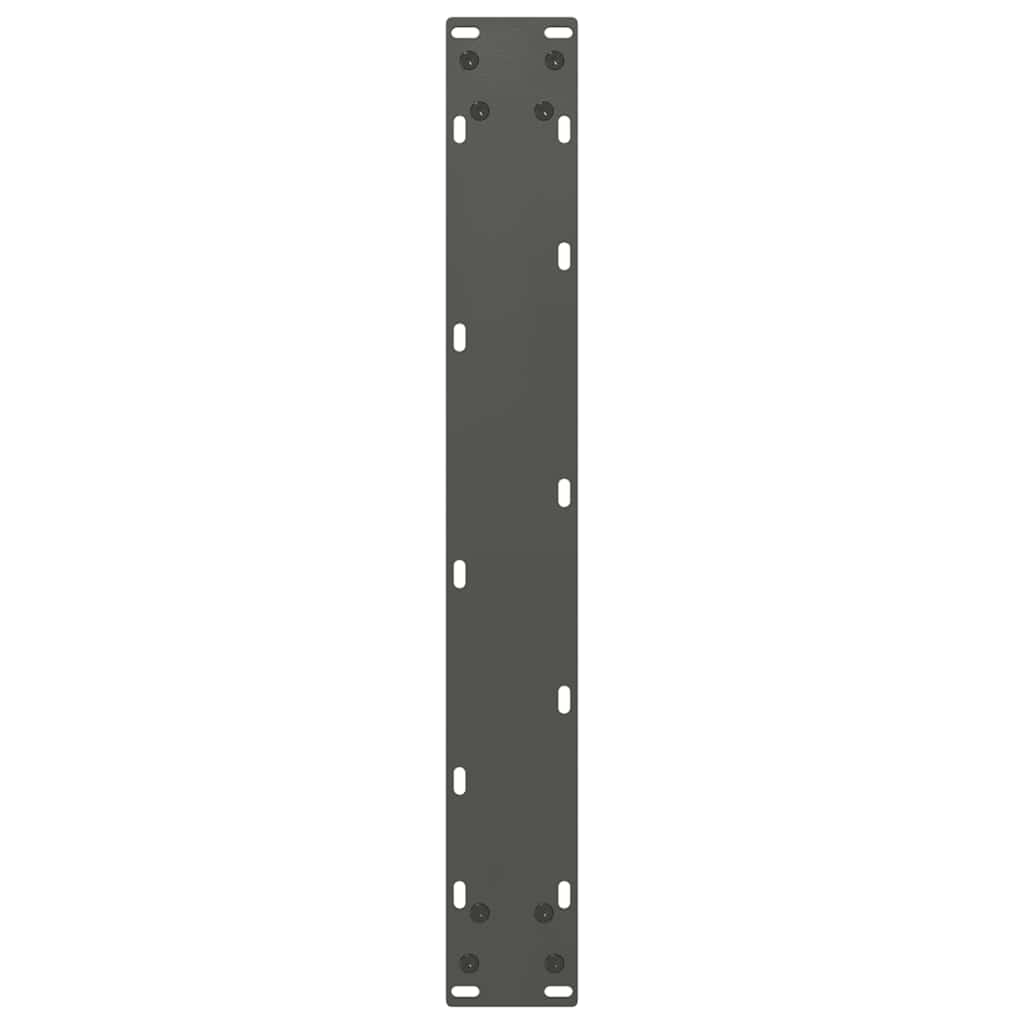 Pieds de table de bar en U 2 pièces Anthracite 60 x (90-91) cm Acier