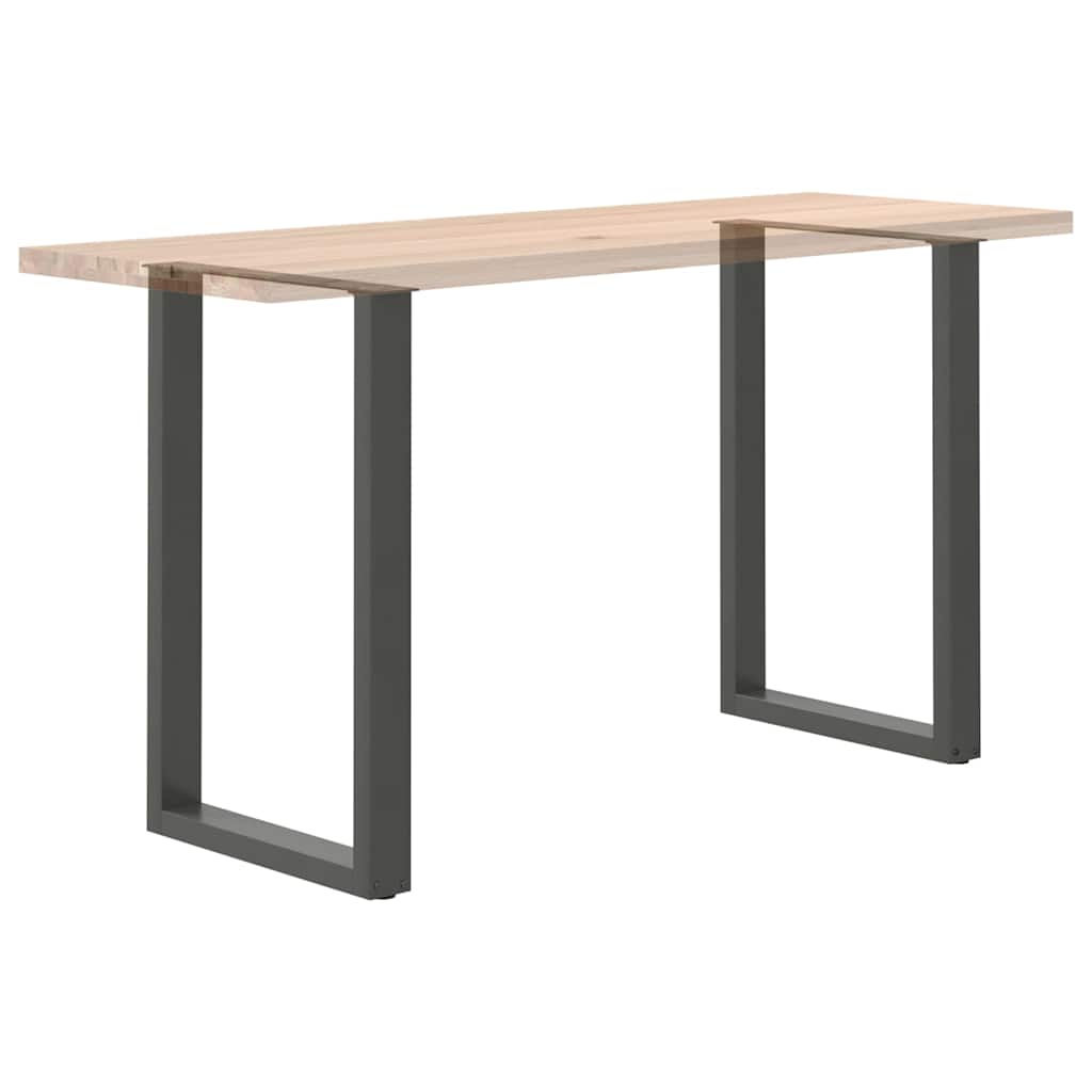 Pieds de table de bar en U 2 pièces Anthracite 60 x (90-91) cm Acier