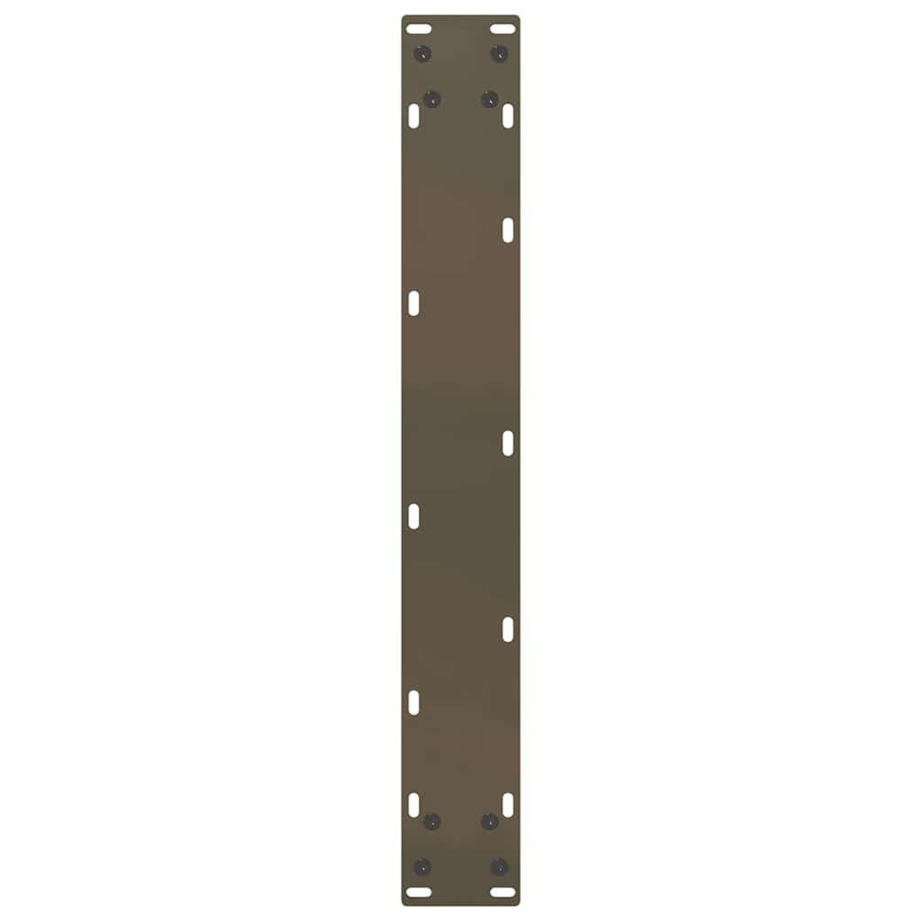 Pieds de table de bar en U 2 pièces Acier naturel 60 x (90-91) cm Acier